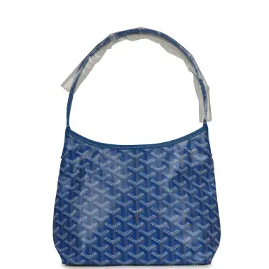 goyard Goyard Goyardine Sky Blue Boheme Mini Hobo Bag Palladium Hardware | Thumbnail 1 goyard Goyard Goyardine Sky Blue Boheme Mini Hobo Bag Palladium Hardware | Thumbnail 1