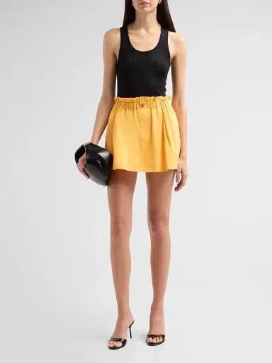 Vince Women's Cotton Pull-On Skirt | Thumbnail 2 Vince Women's Cotton Pull-On Skirt | Thumbnail 2