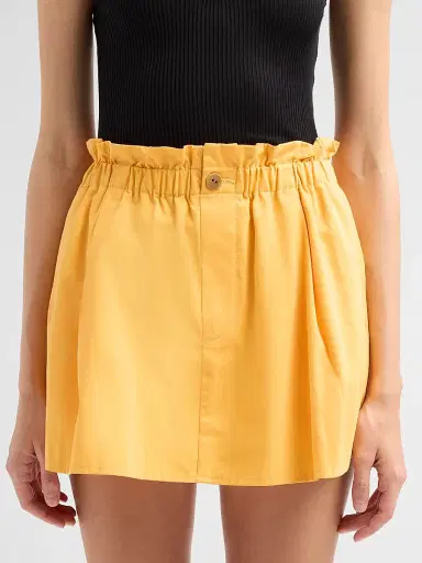 Vince Women's Cotton Pull-On Skirt | Thumbnail 5 Vince Women's Cotton Pull-On Skirt | Thumbnail 5