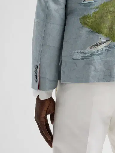 Thom Browne Men's Nantucket Scenic Linen-Cotton Sport Coat | Thumbnail 8 Thom Browne Men's Nantucket Scenic Linen-Cotton Sport Coat | Thumbnail 8