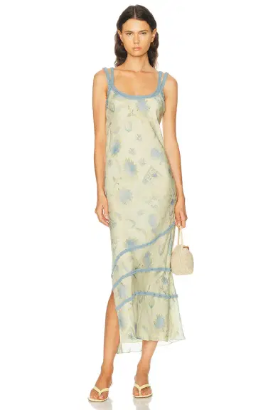 SIR. Cecile Ruffle Slip Dress | Thumbnail 2 SIR. Cecile Ruffle Slip Dress | Thumbnail 2
