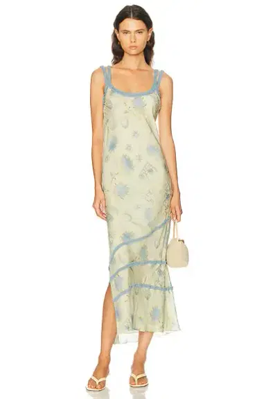 SIR. Cecile Ruffle Slip Dress | Thumbnail 1 SIR. Cecile Ruffle Slip Dress | Thumbnail 1