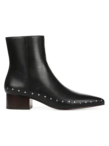 Vince Women's August 40MM Stud-Trim Leather Boots - Black - Size 11 | Thumbnail 1 Vince Women's August 40MM Stud-Trim Leather Boots - Black - Size 11 | Thumbnail 1
