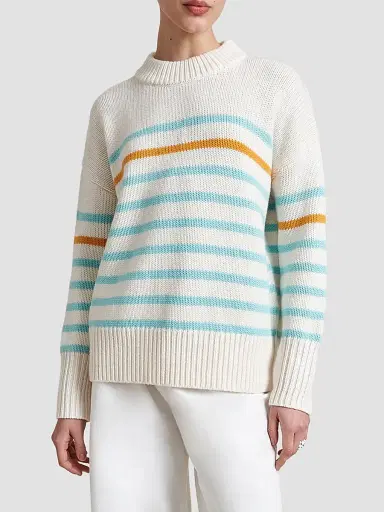 La Ligne Women's Marin Sweater - Aqua | Thumbnail 3 La Ligne Women's Marin Sweater - Aqua | Thumbnail 3