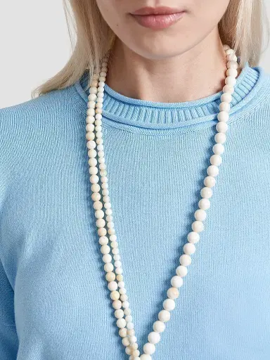 La Ligne Women's Cotton Dominick Sweater - Light Blue - Size XL | Thumbnail 5 La Ligne Women's Cotton Dominick Sweater - Light Blue - Size XL | Thumbnail 5