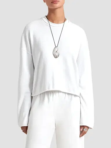 La Ligne Women's Cotton Dominick Sweater - Ivory - Size XL | Thumbnail 2 La Ligne Women's Cotton Dominick Sweater - Ivory - Size XL | Thumbnail 2
