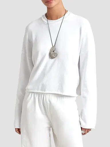 La Ligne Women's Cotton Dominick Sweater - Ivory - Size XL | Thumbnail 5 La Ligne Women's Cotton Dominick Sweater - Ivory - Size XL | Thumbnail 5