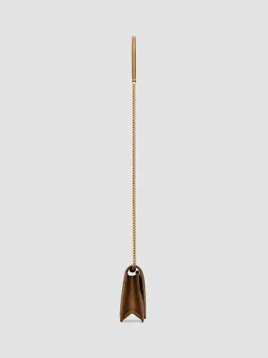 Saint Laurent Women's Paris Chain Wallet in Metallic Leather | Thumbnail 4 Saint Laurent Women's Paris Chain Wallet in Metallic Leather | Thumbnail 4