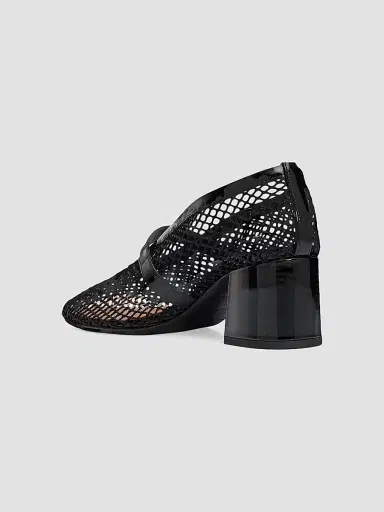 ALAIA Women's Fishnet 55MM Pumps - Noir | Thumbnail 3 ALAIA Women's Fishnet 55MM Pumps - Noir | Thumbnail 3