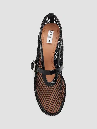 ALAIA Women's Fishnet 55MM Pumps - Noir | Thumbnail 4 ALAIA Women's Fishnet 55MM Pumps - Noir | Thumbnail 4