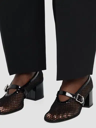 ALAIA Women's Fishnet 55MM Pumps - Noir | Thumbnail 6 ALAIA Women's Fishnet 55MM Pumps - Noir | Thumbnail 6