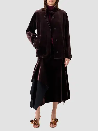 Akris Women's Huma Velvet Oversized Parka | Thumbnail 2 Akris Women's Huma Velvet Oversized Parka | Thumbnail 2