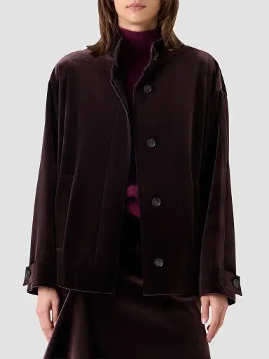 Akris Women's Huma Velvet Oversized Parka | Thumbnail 4 Akris Women's Huma Velvet Oversized Parka | Thumbnail 4