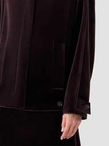 Akris Women's Huma Velvet Oversized Parka | Thumbnail 5 Akris Women's Huma Velvet Oversized Parka | Thumbnail 5