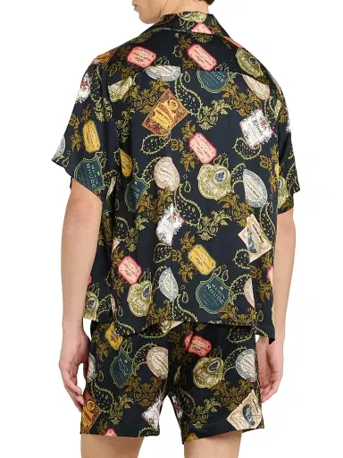 Rhude Men's Vin Bandana-Print Camp Shirt - Black Multi - Size XL | Thumbnail 5 Rhude Men's Vin Bandana-Print Camp Shirt - Black Multi - Size XL | Thumbnail 5