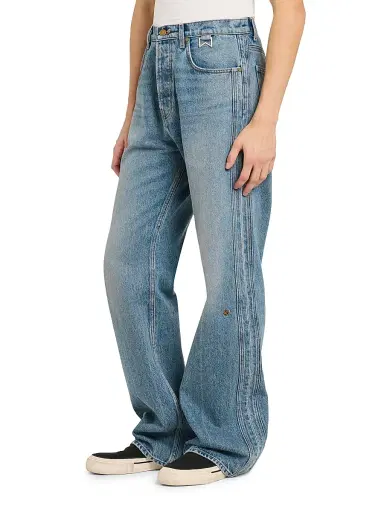Rhude Men's Pintuck 90s Traxedo Baggy Jeans - Dakar Indigo - Size 38 | Thumbnail 4 Rhude Men's Pintuck 90s Traxedo Baggy Jeans - Dakar Indigo - Size 38 | Thumbnail 4