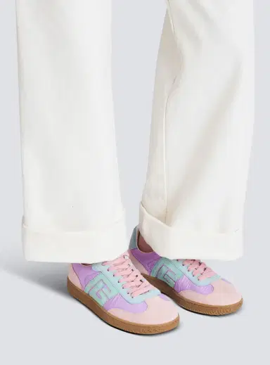 Balmain Swan suede and nylon sneakers | Thumbnail 2 Balmain Swan suede and nylon sneakers | Thumbnail 2