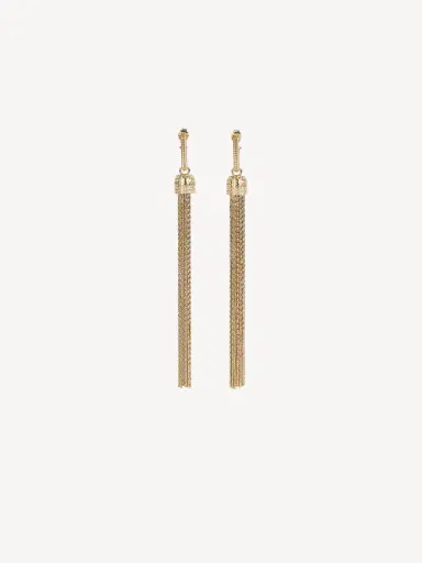Balmain Brass tassel earrings | Thumbnail 4 Balmain Brass tassel earrings | Thumbnail 4