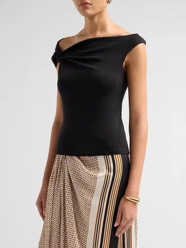 A.L.C. Women's Cece Asymmetric Jersey T-Shirt | Thumbnail 4 A.L.C. Women's Cece Asymmetric Jersey T-Shirt | Thumbnail 4