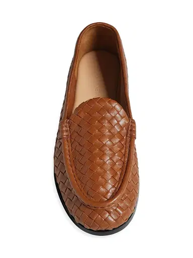 Bottega Veneta Men's Silenzio Intrecciato Leather Loafers | Thumbnail 5 Bottega Veneta Men's Silenzio Intrecciato Leather Loafers | Thumbnail 5
