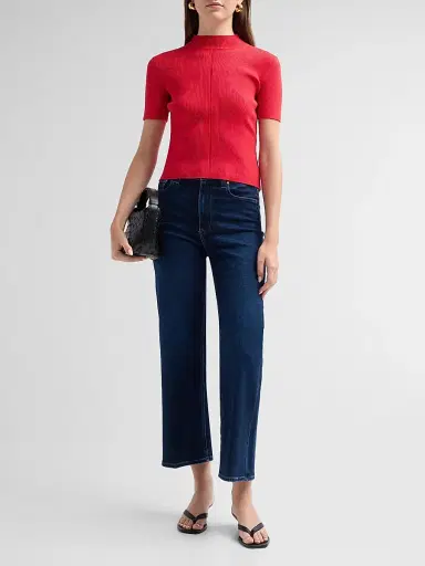 PAIGE Women's Anessa High-Rise Wide-Leg Ankle Jeans - Basilica | Thumbnail 2 PAIGE Women's Anessa High-Rise Wide-Leg Ankle Jeans - Basilica | Thumbnail 2