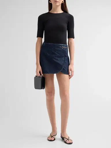 PAIGE Women's Montanna Denim Mini Skirt - La Mirada | Thumbnail 2 PAIGE Women's Montanna Denim Mini Skirt - La Mirada | Thumbnail 2