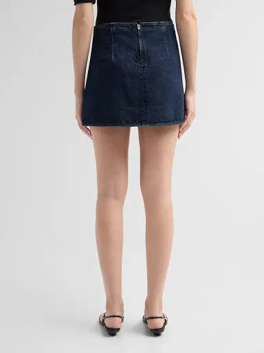 PAIGE Women's Montanna Denim Mini Skirt - La Mirada | Thumbnail 3 PAIGE Women's Montanna Denim Mini Skirt - La Mirada | Thumbnail 3