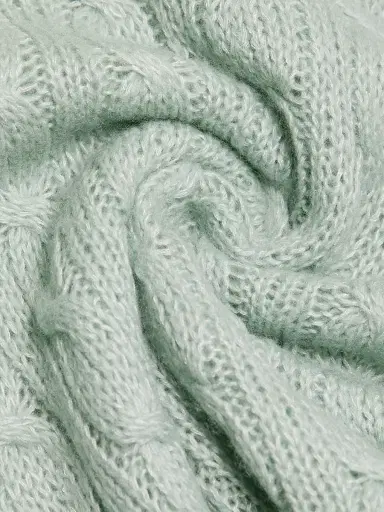 Guest In Residence Women's Cable-Knit Merino Wool-Blend Top - Sage Brush - Size XL | Thumbnail 7 Guest In Residence Women's Cable-Knit Merino Wool-Blend Top - Sage Brush - Size XL | Thumbnail 7