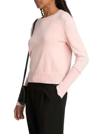 Guest In Residence Women's Rib-Knit Cotton-Blend Sweater - Sprinkle | Thumbnail 4 Guest In Residence Women's Rib-Knit Cotton-Blend Sweater - Sprinkle | Thumbnail 4