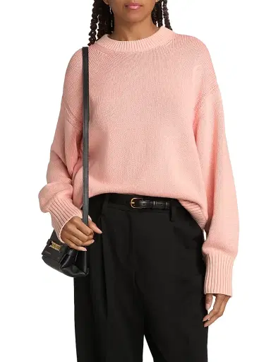 Guest In Residence Women's Sunwash Cotton-Cashmere Crewneck Sweater - Sprinkle | Thumbnail 3 Guest In Residence Women's Sunwash Cotton-Cashmere Crewneck Sweater - Sprinkle | Thumbnail 3