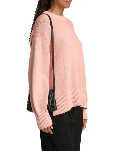 Guest In Residence Women's Sunwash Cotton-Cashmere Crewneck Sweater - Sprinkle | Thumbnail 4 Guest In Residence Women's Sunwash Cotton-Cashmere Crewneck Sweater - Sprinkle | Thumbnail 4