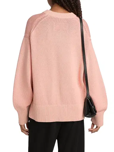 Guest In Residence Women's Sunwash Cotton-Cashmere Crewneck Sweater - Sprinkle | Thumbnail 5 Guest In Residence Women's Sunwash Cotton-Cashmere Crewneck Sweater - Sprinkle | Thumbnail 5