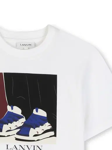 Lanvin Little Boy's & Boy's Curb Graphic T-Shirt - Offwhite - Size 14 | Thumbnail 5 Lanvin Little Boy's & Boy's Curb Graphic T-Shirt - Offwhite - Size 14 | Thumbnail 5