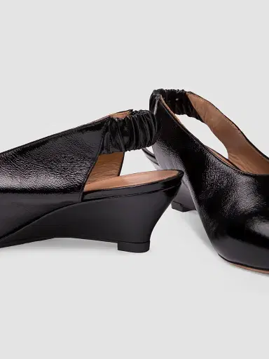 Odissì Women's Maria B Leather Slingback Pumps - Black - Size 11 | Thumbnail 4 Odissì Women's Maria B Leather Slingback Pumps - Black - Size 11 | Thumbnail 4