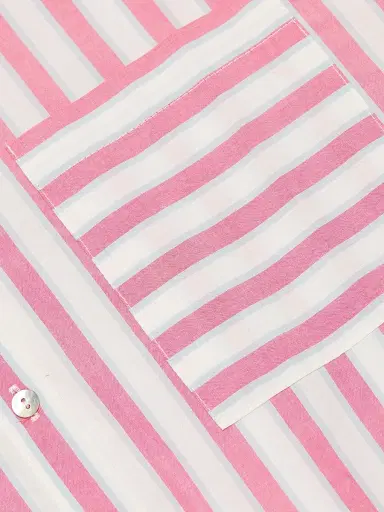 Papinelle Women's Striped Cotton Shirting Boxer Pajamas - Raspberry - Size XL | Thumbnail 7 Papinelle Women's Striped Cotton Shirting Boxer Pajamas - Raspberry - Size XL | Thumbnail 7