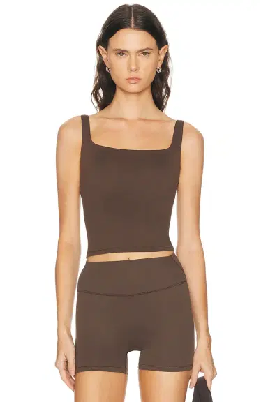 NikeSKIMS Matte Square Neck Tank Top | Thumbnail 1 NikeSKIMS Matte Square Neck Tank Top | Thumbnail 1