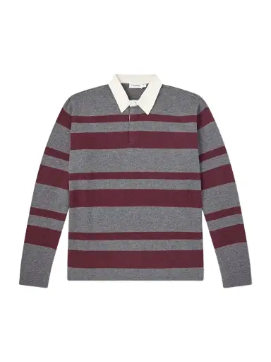 Frame Striped Wool and Cashmere-Blend Polo Shirt - Men | Thumbnail 1 Frame Striped Wool and Cashmere-Blend Polo Shirt - Men | Thumbnail 1