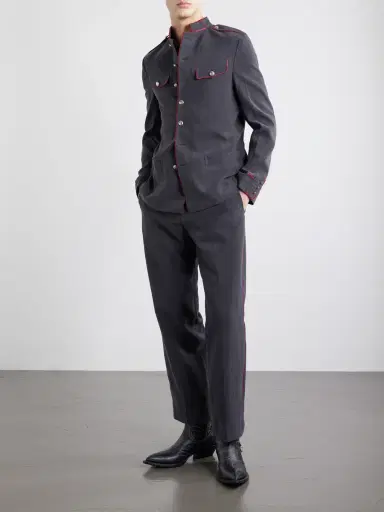 Enfants Riches Déprimés Henri's Everyday Straight-Leg Linen Trousers - Men | Thumbnail 2 Enfants Riches Déprimés Henri's Everyday Straight-Leg Linen Trousers - Men | Thumbnail 2