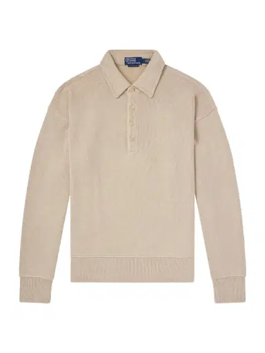 Polo Ralph Lauren Ribbed Cotton-Blend Polo Shirt - Men | Thumbnail 1 Polo Ralph Lauren Ribbed Cotton-Blend Polo Shirt - Men | Thumbnail 1