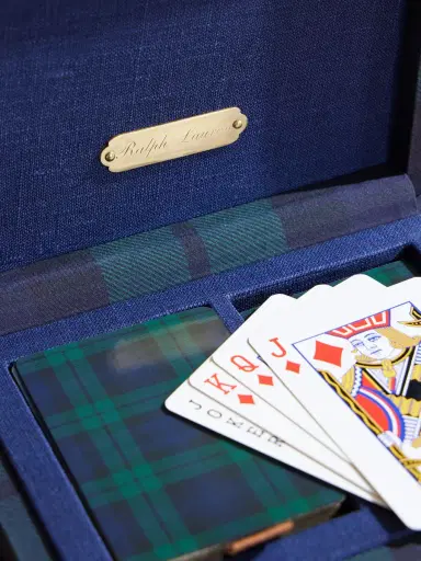 Ralph Lauren Home Sawyer Leather-Trimmed Checked Canvas Card Set - Men | Thumbnail 4 Ralph Lauren Home Sawyer Leather-Trimmed Checked Canvas Card Set - Men | Thumbnail 4