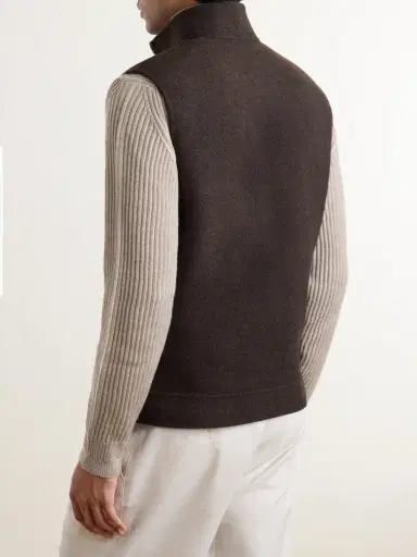 ELEVENTY Brushed-Wool Zip-Up Gilet - Men | Thumbnail 4 ELEVENTY Brushed-Wool Zip-Up Gilet - Men | Thumbnail 4