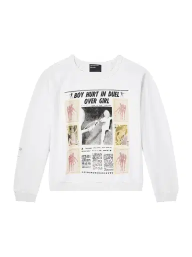 Enfants Riches Déprimés Boy Hurt in Duel Printed Cotton-Jersey Sweatshirt - Men | Thumbnail 1 Enfants Riches Déprimés Boy Hurt in Duel Printed Cotton-Jersey Sweatshirt - Men | Thumbnail 1