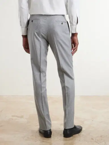 Canali Straight-Leg Wool-Flannel Suit Trousers - Men | Thumbnail 4 Canali Straight-Leg Wool-Flannel Suit Trousers - Men | Thumbnail 4