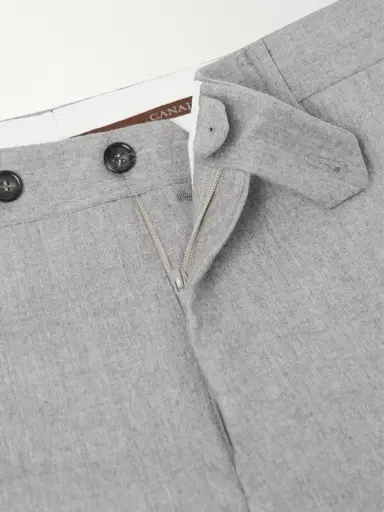 Canali Straight-Leg Wool-Flannel Suit Trousers - Men | Thumbnail 6 Canali Straight-Leg Wool-Flannel Suit Trousers - Men | Thumbnail 6