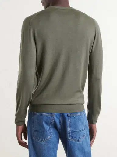 Canali Wool Sweater - Men | Thumbnail 4 Canali Wool Sweater - Men | Thumbnail 4