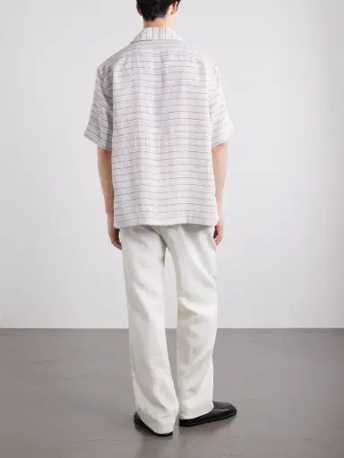 ELEVENTY Striped Linen Shirt - Men | Thumbnail 4 ELEVENTY Striped Linen Shirt - Men | Thumbnail 4