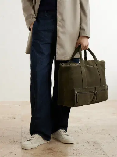 Métier Racer Suede Tote Bag - Men | Thumbnail 2 Métier Racer Suede Tote Bag - Men | Thumbnail 2