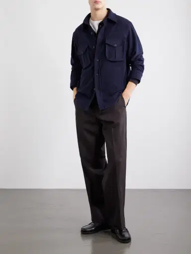Caruso Brushed Wool Overshirt - Men | Thumbnail 2 Caruso Brushed Wool Overshirt - Men | Thumbnail 2