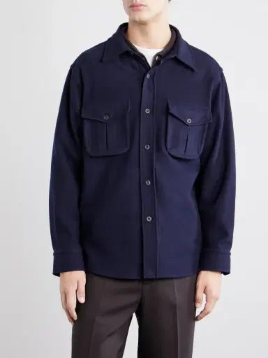 Caruso Brushed Wool Overshirt - Men | Thumbnail 3 Caruso Brushed Wool Overshirt - Men | Thumbnail 3