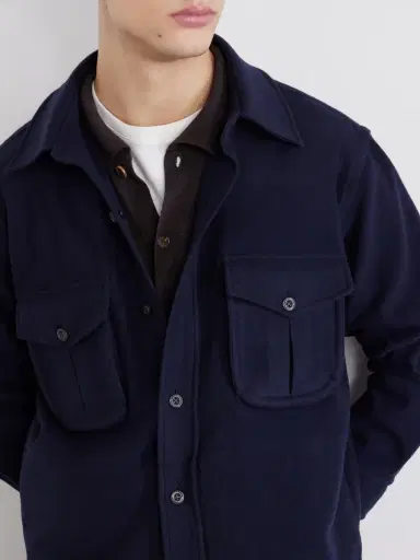 Caruso Brushed Wool Overshirt - Men | Thumbnail 5 Caruso Brushed Wool Overshirt - Men | Thumbnail 5